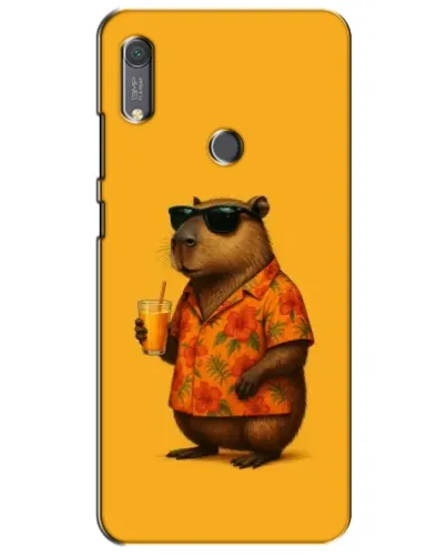 Чехол для Huawei Y6s с картинкой «Капибара на отдыхе» Чехол для Huawei Y6s с картинкой «Капибара на отдыхе»