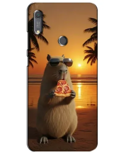 Чехол для Huawei Y6s с картинкой «Капибара с пиццей» Чехол для Huawei Y6s с картинкой «Капибара с пиццей»