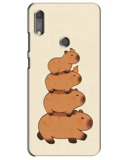 Чехол для Huawei Y6s с картинкой «Башня из капибар»