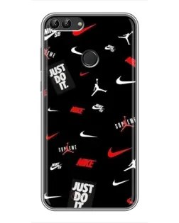 Чехол для Huawei Y7 Prime 2018 с картинкой «Nike Mix Pattern»