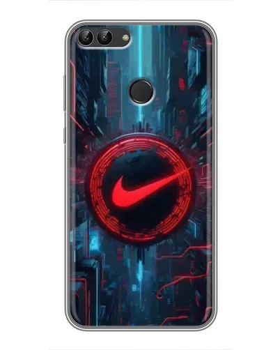Чехол для Huawei Y7 Prime 2018 с картинкой «Техногенный стиль Nike» Чехол для Huawei Y7 Prime 2018 с картинкой «Техногенный стиль Nike»