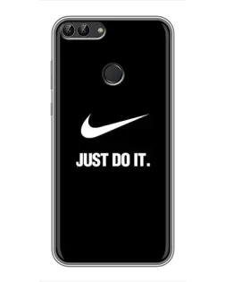 Чехол для Huawei Y7 Prime 2018 с картинкой «Классический принт Nike»