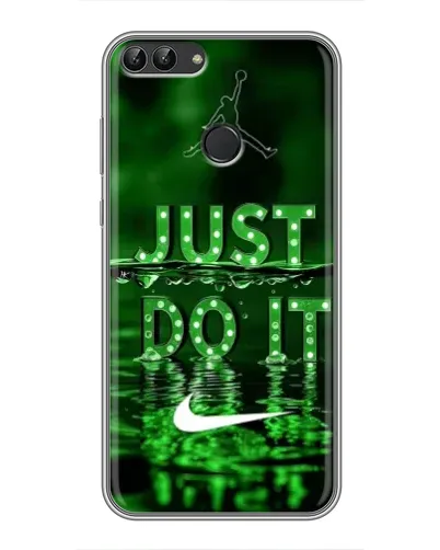 Чехол для Huawei Y7 Prime 2018 с картинкой «Зеленый неоновый Nike» Чехол для Huawei Y7 Prime 2018 с картинкой «Зеленый неоновый Nike»