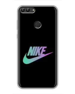 Чехол для Huawei Y7 Prime 2018 с картинкой «Nike — городская ночь»