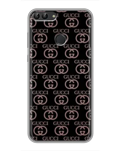 Чехол для Huawei Y7 Prime 2018 с картинкой «Классическая монограмма Gucci»