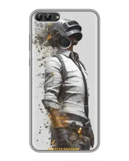 Чехол для Huawei Y7 Prime 2018 с картинкой «PUBG — боец в пыли»