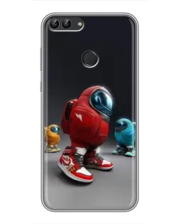 Чехол для Huawei Y7 Prime 2018 с картинкой «Among Us — 3D стиль» Чехол для Huawei Y7 Prime 2018 с картинкой «Among Us — 3D стиль»