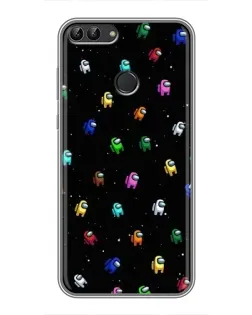 Чехол для Huawei Y7 Prime 2018 с картинкой «Экипаж Among Us» Чехол для Huawei Y7 Prime 2018 с картинкой «Экипаж Among Us»