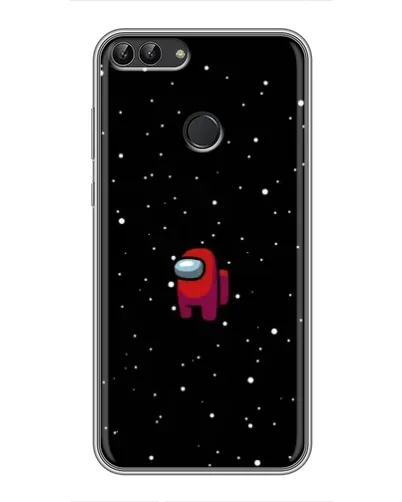 Чехол для Huawei Y7 Prime 2018 с картинкой «Красный Among Us»