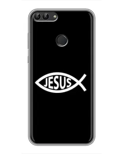 Чехол для Huawei Y7 Prime 2018 с картинкой «Классический Jesus»