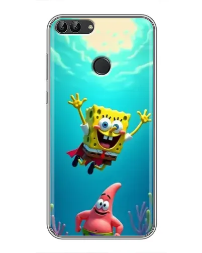 Чехол для Huawei Y7 Prime 2018 с картинкой «Спанч Боб под водой» Чехол для Huawei Y7 Prime 2018 с картинкой «Спанч Боб под водой»