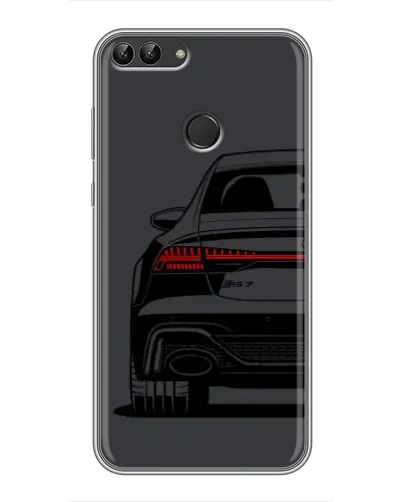 Чехол для Huawei Y7 Prime 2018 с картинкой «Задняя часть Audi — арт»