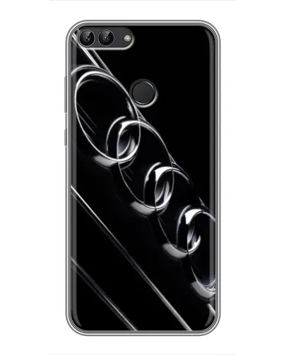 Чехол для Huawei Y7 Prime 2018 с картинкой «Audi — абстрактные кольца»