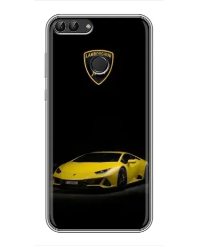 Чехол для Huawei Y7 Prime 2018 с картинкой «Lamborghini желтый акцент» Чехол для Huawei Y7 Prime 2018 с картинкой «Lamborghini желтый акцент»