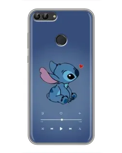 Чехол для Huawei Y7 Prime 2018 с картинкой «Музыкальный Stitch»