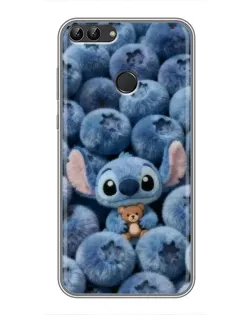 Чехол для Huawei Y7 Prime 2018 с картинкой «Стич и голубика»