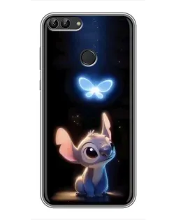 Чехол для Huawei Y7 Prime 2018 с картинкой «Сияющий Стич»