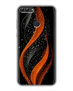 Чехол для Huawei Y7 Prime 2018 с картинкой «Огненная звездная волна»