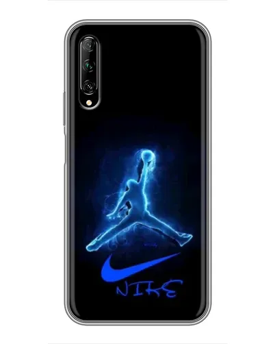 Чехол для Huawei Y7 Pro 2019 с картинкой «Jordan Neon Blue» Чехол для Huawei Y7 Pro 2019 с картинкой «Jordan Neon Blue»
