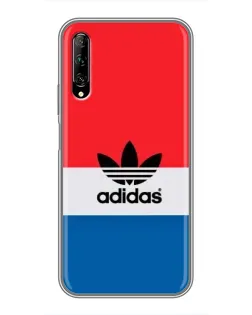 Чехол для Huawei Y7 Pro 2019 с картинкой «Ретро блоки Adidas»