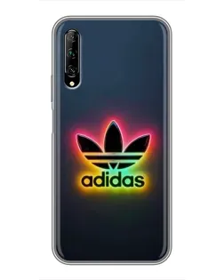 Чехол для Huawei Y7 Pro 2019 с картинкой «Неоновый Adidas»