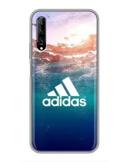 Чехол для Huawei Y7 Pro 2019 с картинкой «Океанская глубина адидас»
