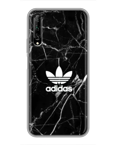 Чехол для Huawei Y7 Pro 2019 с картинкой «Белый мрамор Adidas»