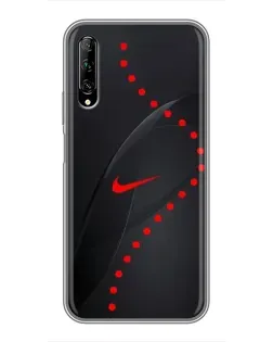 Чехол для Huawei Y7 Pro 2019 с картинкой «Абстрактный дизайн Nike»