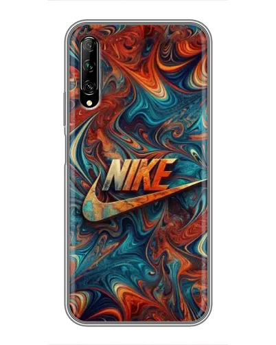 Чехол для Huawei Y7 Pro 2019 с картинкой «Nike в абстракции»