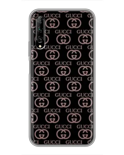 Чехол для Huawei Y7 Pro 2019 с картинкой «Классическая монограмма Gucci»