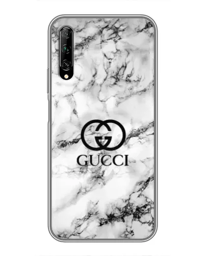 Чехол для Huawei Y7 Pro 2019 с картинкой «Gucci — мраморный шик»
