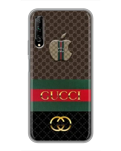 Чехол для Huawei Y7 Pro 2019 с картинкой «Gucci — брендированный десерт»