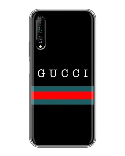 Чехол для Huawei Y7 Pro 2019 с картинкой «Gucci — красный пояс»