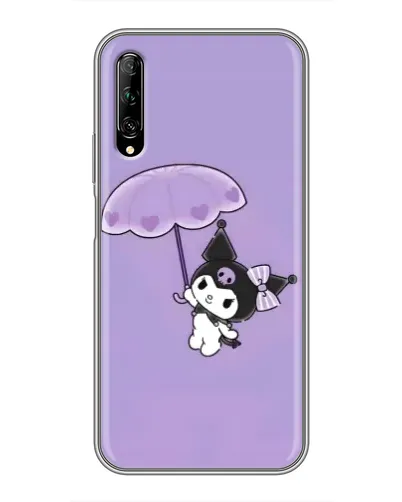 Чехол для Huawei Y7 Pro 2019 с картинкой «Kuromi с зонтиком»