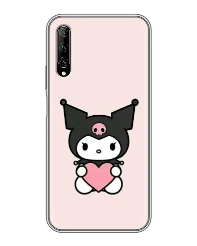 Чехол для Huawei Y7 Pro 2019 с картинкой «Kuromi и сердце»
