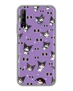 Чехол для Huawei Y7 Pro 2019 с картинкой «Kuromi — паттерн»