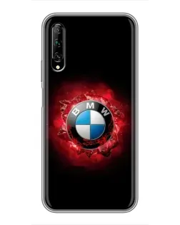 Чехол для Huawei Y7 Pro 2019 с картинкой «Логотип BMW — вспышка» Чехол для Huawei Y7 Pro 2019 с картинкой «Логотип BMW — вспышка»