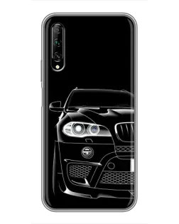 Чехол для Huawei Y7 Pro 2019 с картинкой «Темный силуэт BMW» Чехол для Huawei Y7 Pro 2019 с картинкой «Темный силуэт BMW»