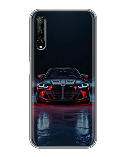 Чехол для Huawei Y7 Pro 2019 с картинкой «BMW на мокрой дороге»
