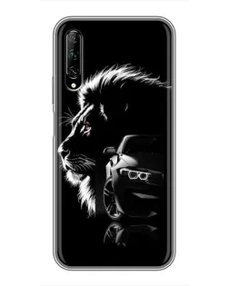 Чехол для Huawei Y7 Pro 2019 с картинкой «BMW и лев» Чехол для Huawei Y7 Pro 2019 с картинкой «BMW и лев»