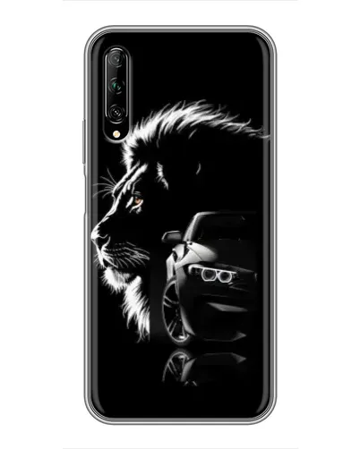 Чехол для Huawei Y7 Pro 2019 с картинкой «BMW и лев»