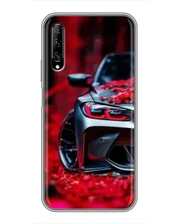 Чехол для Huawei Y7 Pro 2019 с картинкой «Спортивная BMW и цветы» Чехол для Huawei Y7 Pro 2019 с картинкой «Спортивная BMW и цветы»