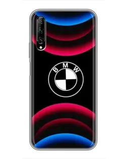 Чехол для Huawei Y7 Pro 2019 с картинкой «Логотип BMW и неоновые дуги» Чехол для Huawei Y7 Pro 2019 с картинкой «Логотип BMW и неоновые дуги»