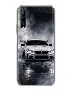 Чехол для Huawei Y7 Pro 2019 с картинкой «BMW сквозь туман» Чехол для Huawei Y7 Pro 2019 с картинкой «BMW сквозь туман»