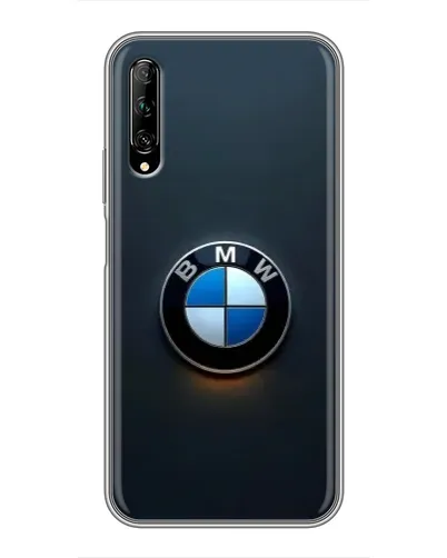 Чехол для Huawei Y7 Pro 2019 с картинкой «Логотип BMW — минимализм»