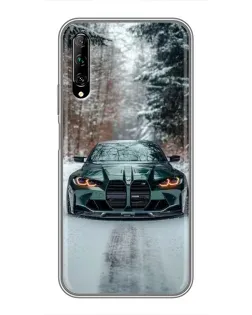 Чехол для Huawei Y7 Pro 2019 с картинкой «BMW в зимнем лесу» Чехол для Huawei Y7 Pro 2019 с картинкой «BMW в зимнем лесу»