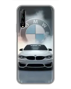 Чехол для Huawei Y7 Pro 2019 с картинкой «BMW в белом дыму» Чехол для Huawei Y7 Pro 2019 с картинкой «BMW в белом дыму»