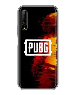 Чехол для Huawei Y7 Pro 2019 с картинкой «Яркий логотип PUBG»