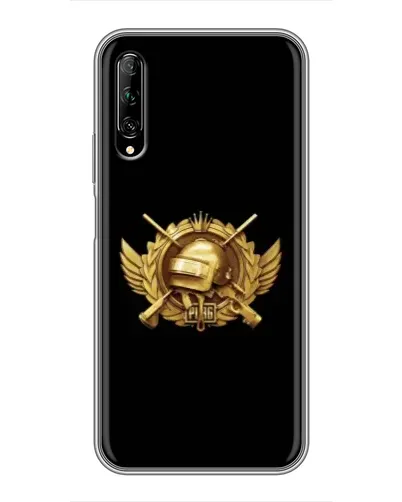 Чехол для Huawei Y7 Pro 2019 с картинкой «PUBG — оранжевый градиент»