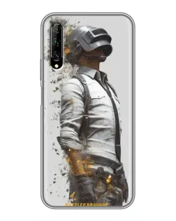 Чехол для Huawei Y7 Pro 2019 с картинкой «PUBG — боец в пыли»